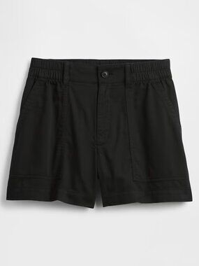 GAP Black 4" High Rise Easy Utility Shorts /NWT/XS